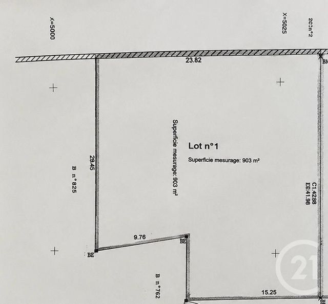 terrain à vendre - 903.0 m2 - SAINVILLE - 28 - CENTRE - Century 21 Ld Immobilier